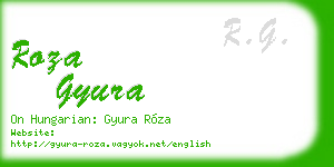 roza gyura business card