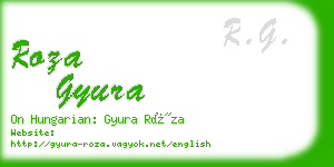 roza gyura business card